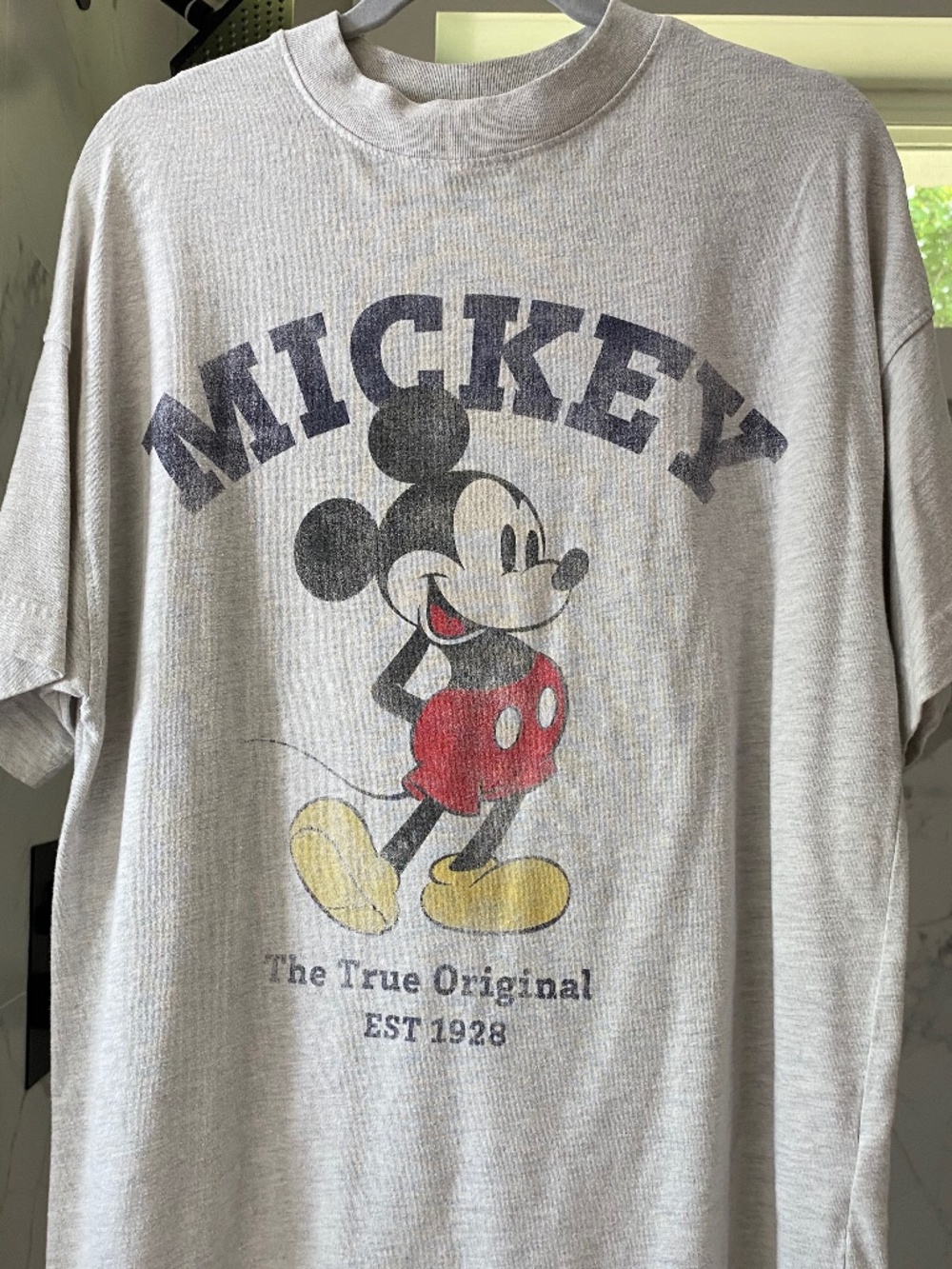 H&M Mickey grey over size graphic t shirt size xs